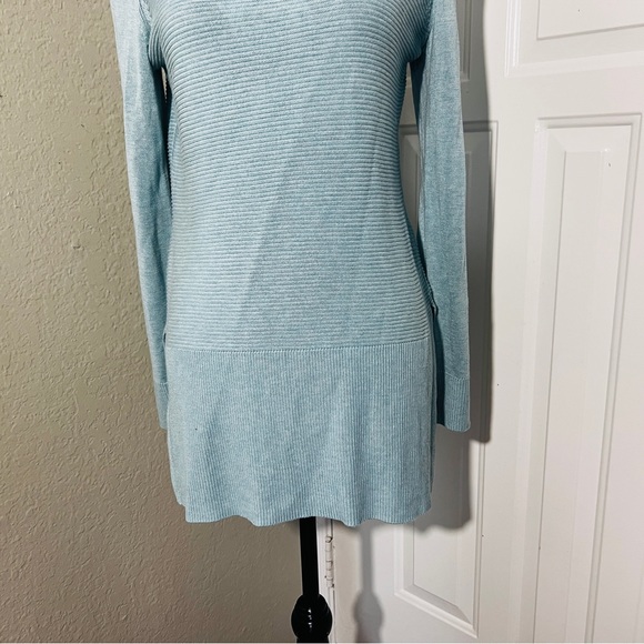 Adrienne Vittadini Turquoise Knit Cowl Neck Sweater Size S NWOT - Picture 2 of 10